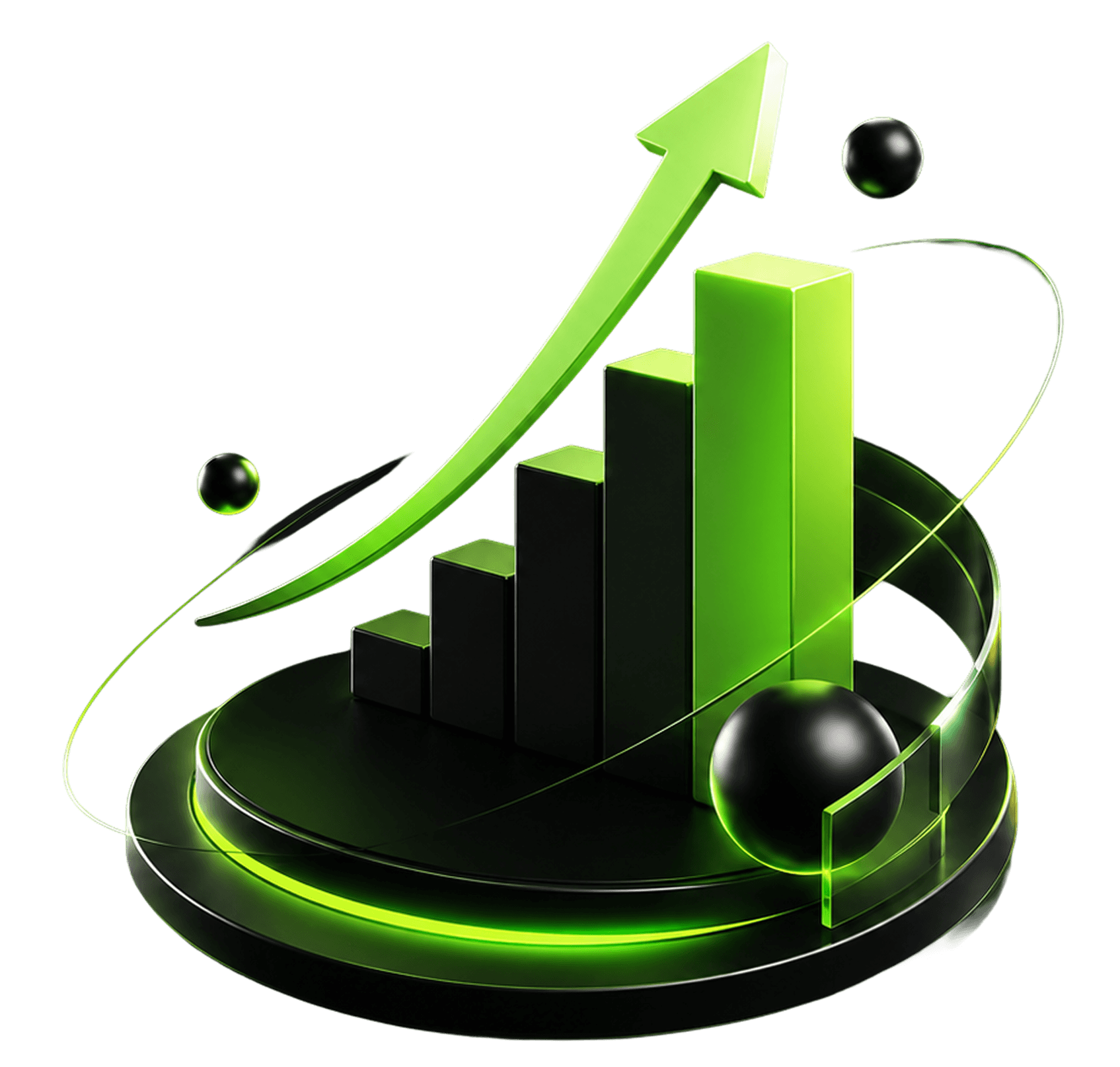 Digital marketing growth illustration
