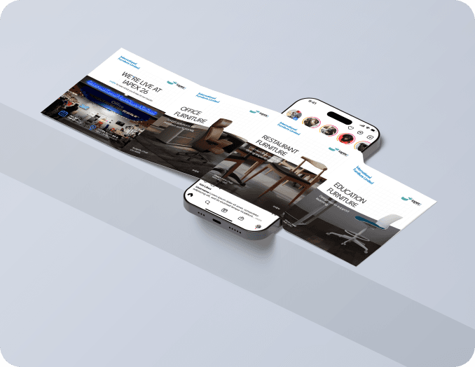 IFL digital posts and mobile mockup