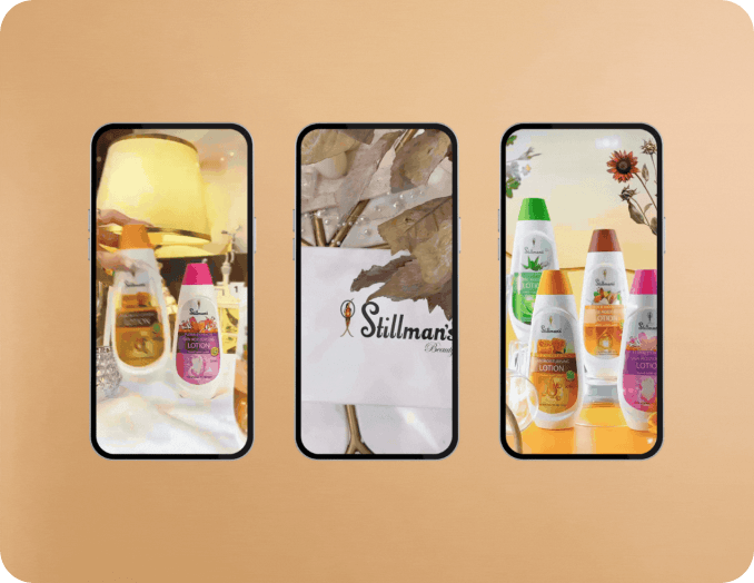 Stillmans skincare UGC and product creatives